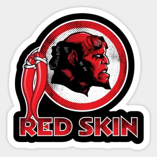 red skin Sticker